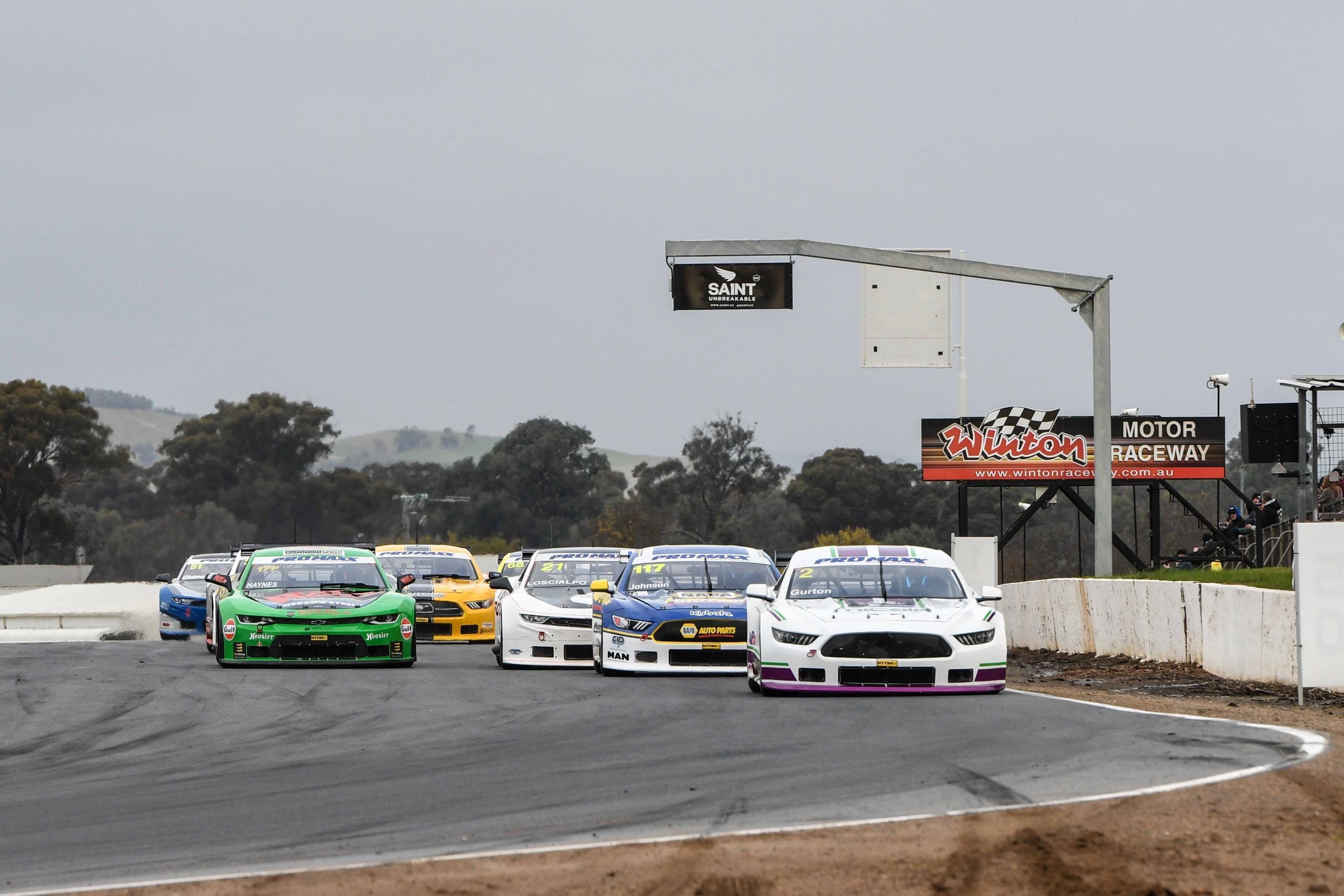 Gurton and Johnson share wins on wild Saturday at Winton Gurton and Johnson share wins on wild Saturday at Winton